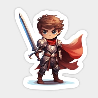 Heroic Fantasy Fighter Boy Sticker